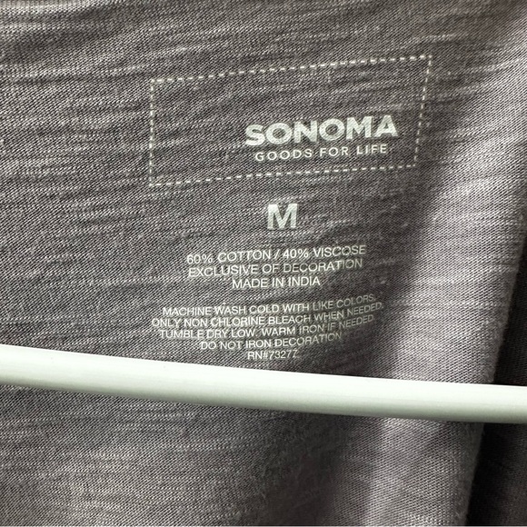 Sonoma Embroidered Boho Peasant Top Purple Tassel Detail – Size M - Picture 3 of 6